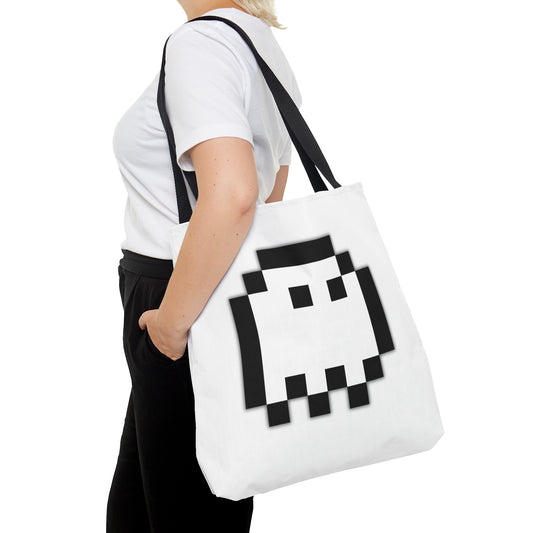 Pixel Ghost Tote Bag (AOP)